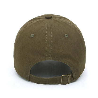 Fashion Classic Soft Top Embroidery Patch Washable Military Cadet Hat Unisex Cotton Outdoor Sport Casual Baseball Cap