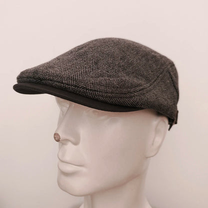 Retro Newsboy Cap Men Autumn Winter
