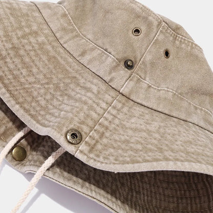 Wave Embroidered Fisherman Hats