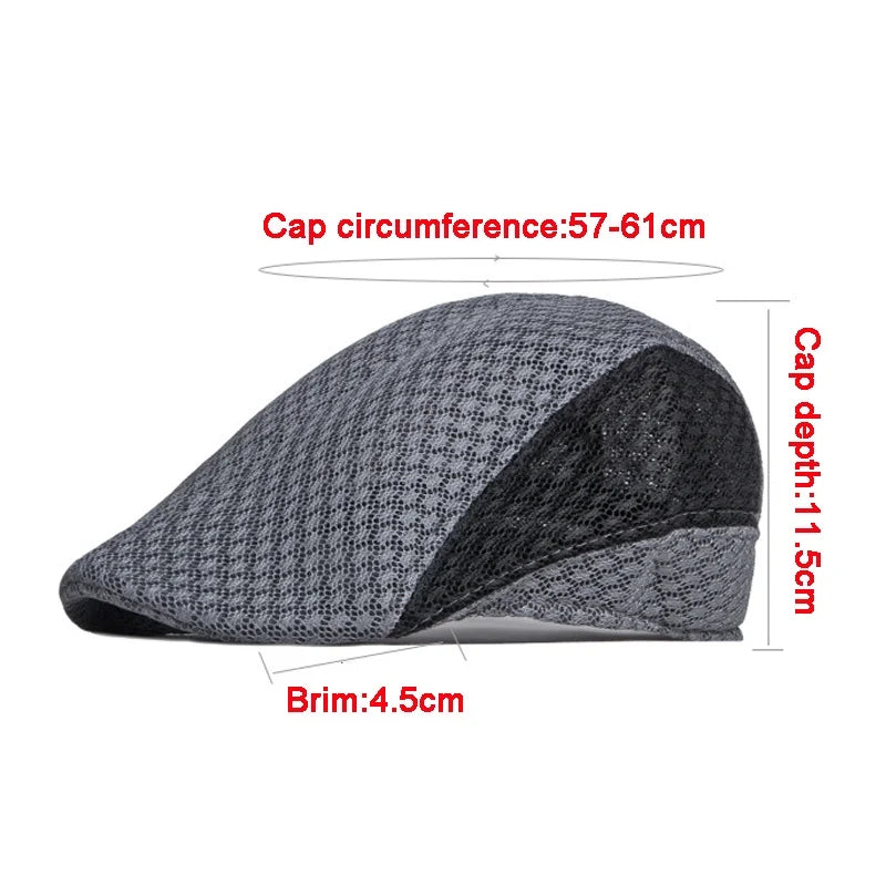 Fashion Beret Breathable Hat Newsboy Hats Golf Caps Sun Hat