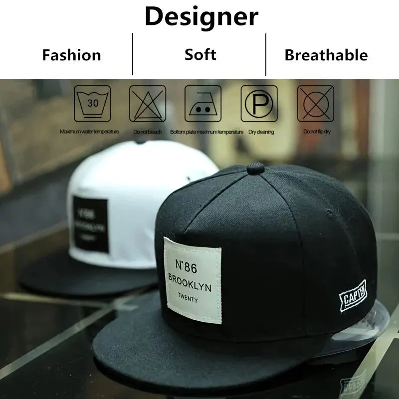 Unisex Brooklyn Print Label Embroidery Hip-hop Hats Outdoor