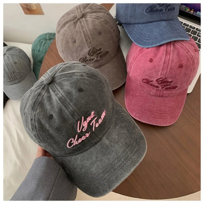 New Letter Embroidery Baseball Caps Breathable Adjustable