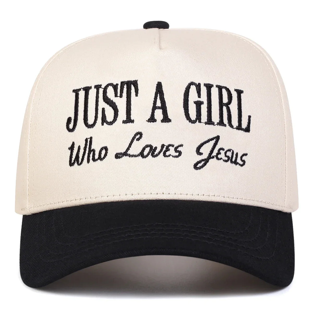 Unisex Just A Girl Who Loves Jesus Embroidery Baseball Caps Spring Autumn