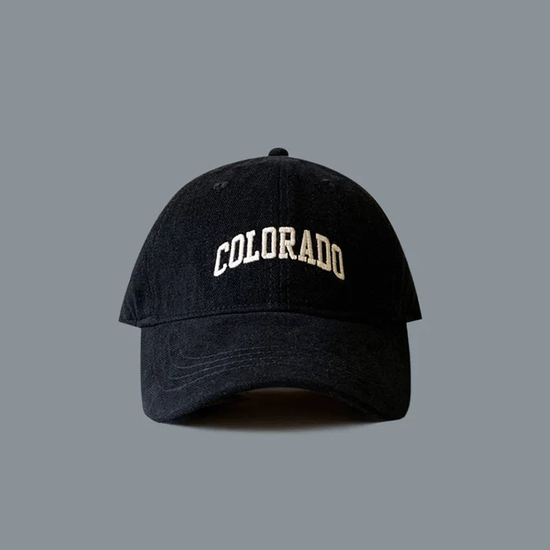 Washed and Fuzzed Alphabet Baseball Cap for Women