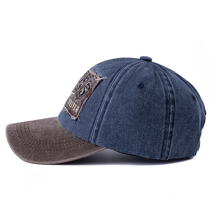 Hot Sale Unisex Washed Cotton Vintage Baseball Cap Texas Letter Embroidery