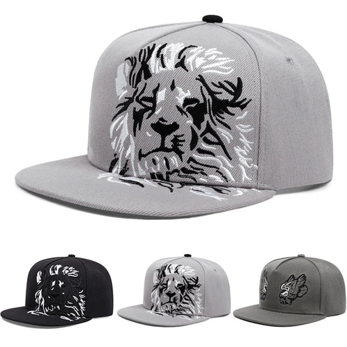 2025 New Lion Eagle Embroidered Fashion Men's Street Hip Hop Hat
