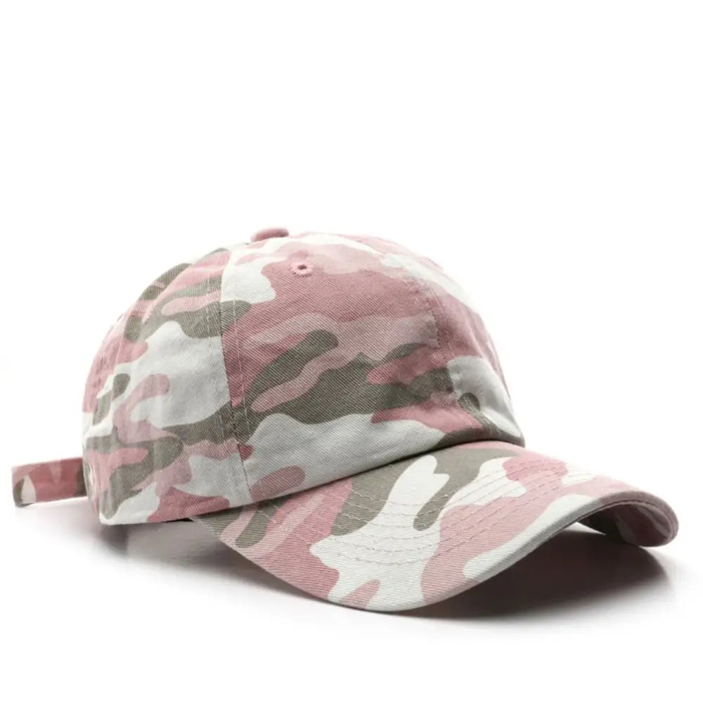 Vintage Washed Cotton Baseball Cap Curved Brim Dad Hat