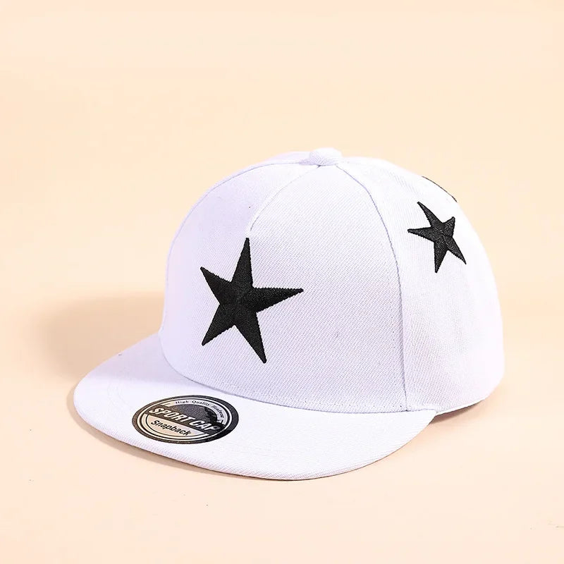 Children Five-pointed Star Embroidery Baseball Caps