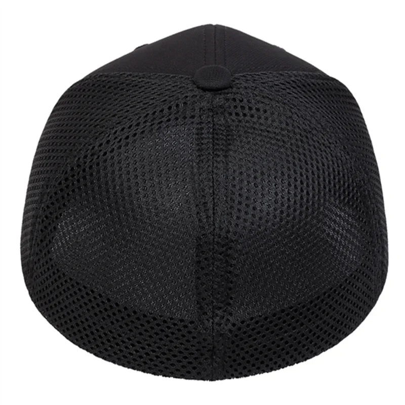 Unisex Solid Color Breathable Baseball Net Caps Spring Summer