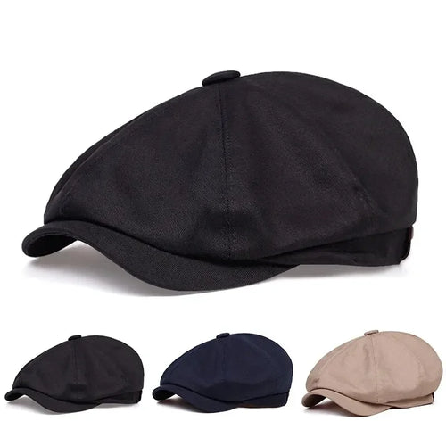 Men Retro Newsboy Caps Stitching Berets Cap