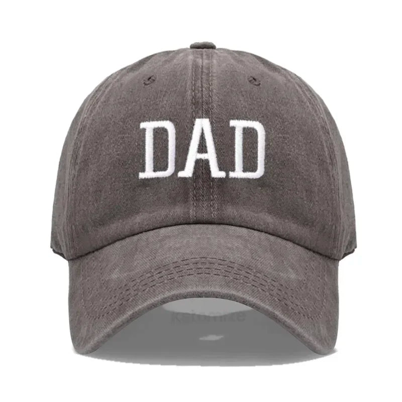DAD MOM Embroidery Pure Cotton Baseball Cap Fashion Sport Golf Caps Sun Hat