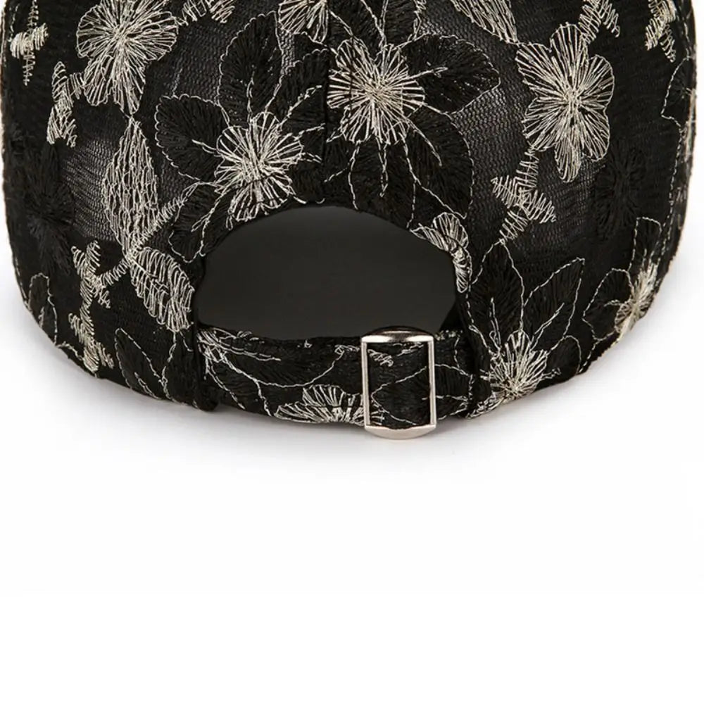 Elegant Breathable Floral Lace Baseball Cap