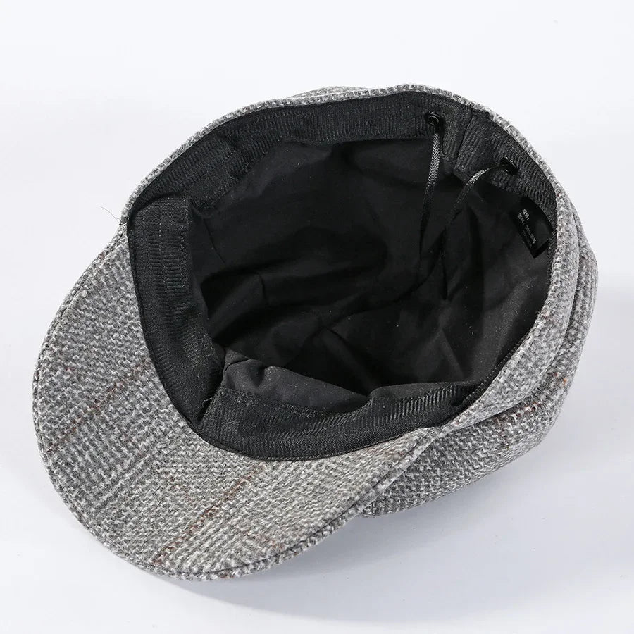 Women's Vintage Octagonal Beret, Newsboy Hat