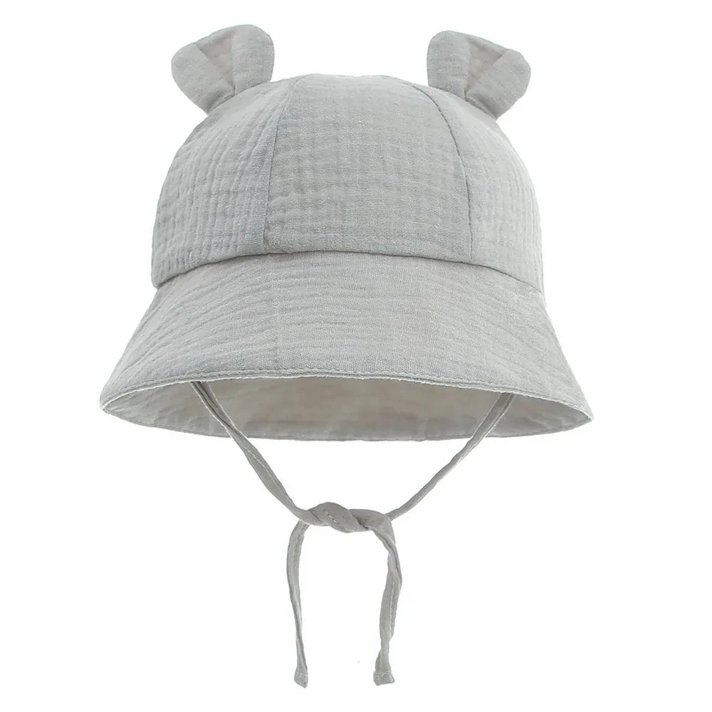 Muslin Cotton Baby Hat Summer Infant Cap Soft Baby Sun Hats