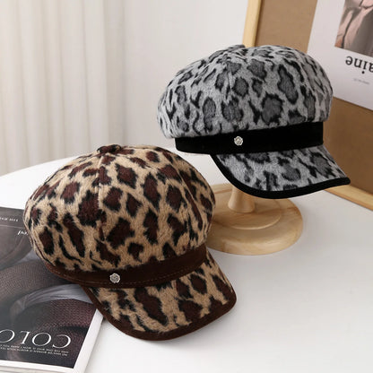 Vintage Octagonal Beret Hat For Women