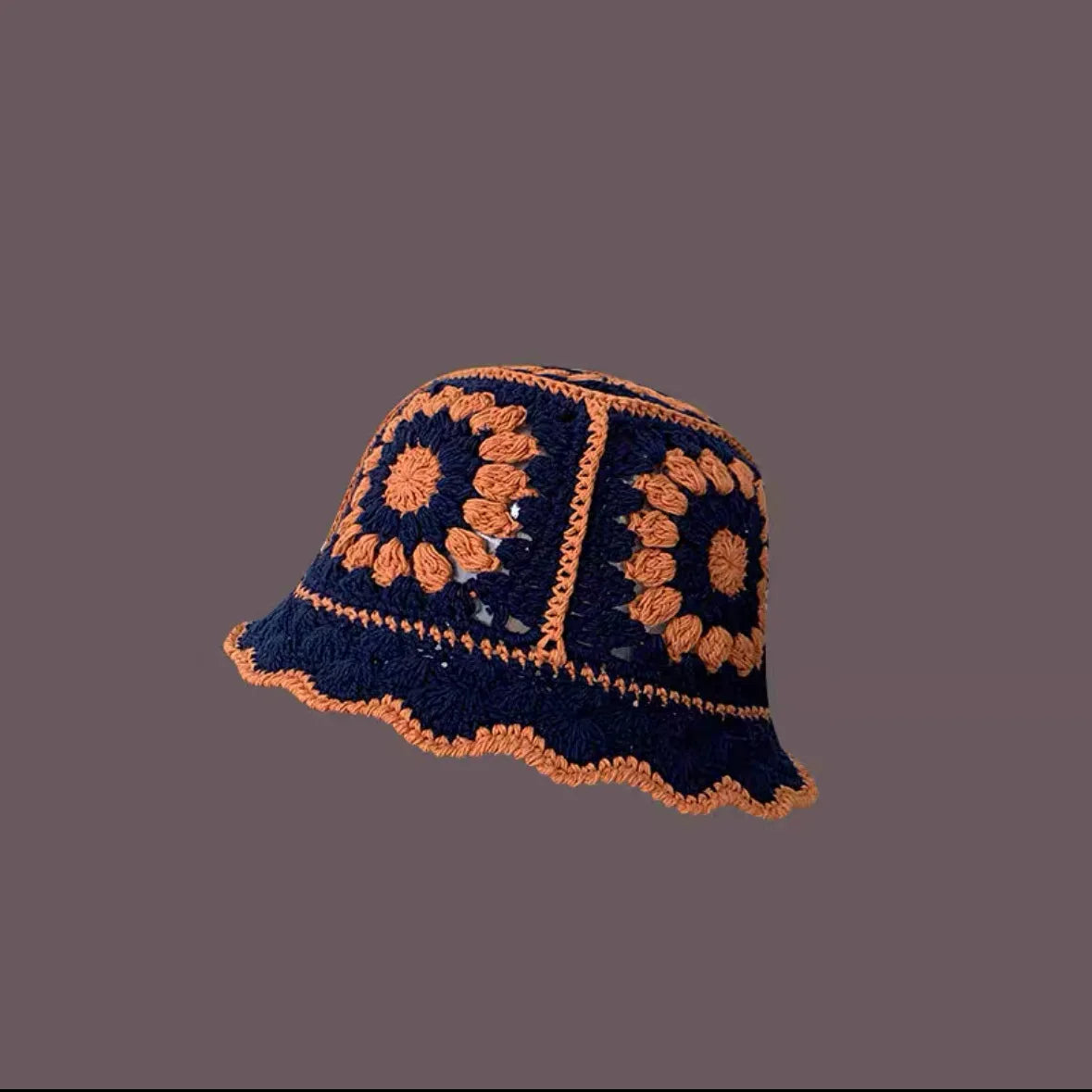 2023 Autumn New Crochet Korean Handmade Bucket Hat