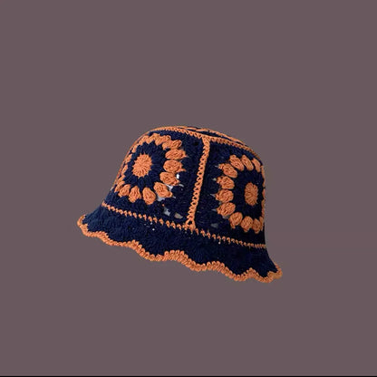 2023 Autumn New Crochet Korean Handmade Bucket Hat