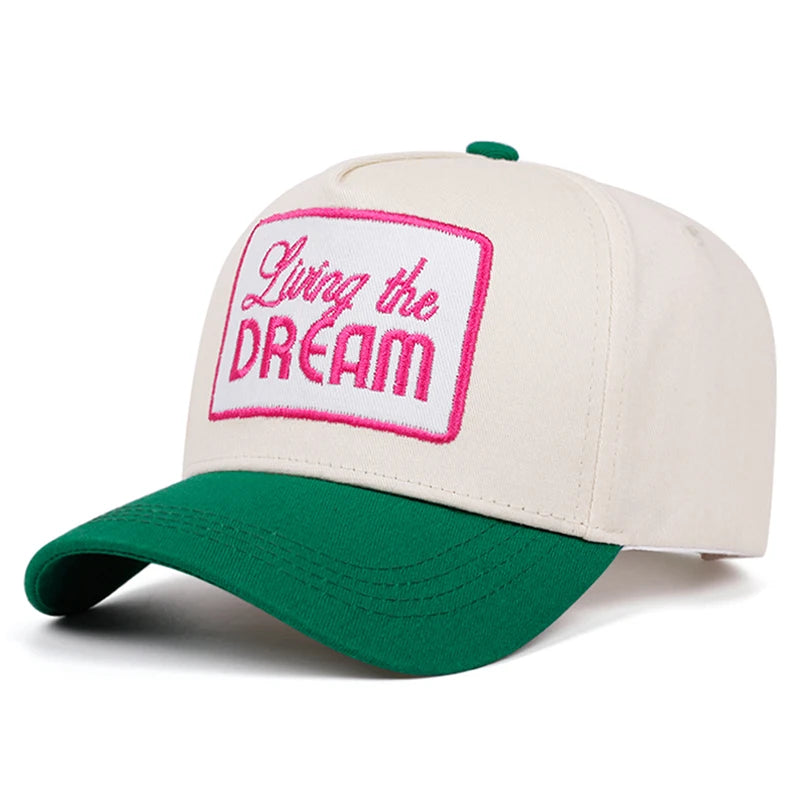 Creative Baseball Hat Letter Dream Embroidered Decorative Hat Outdoor Sports Hat