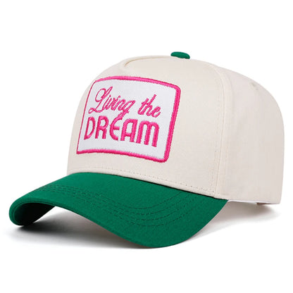 Creative Baseball Hat Letter Dream Embroidered Decorative Hat Outdoor Sports Hat