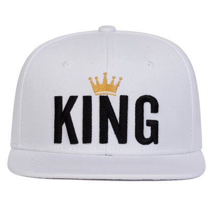 Unisex Crown KING Embroidery Hip Hop Hats Spring Autumn Outdoor Adjustable Casual Baseball Caps Sunscreen Hat