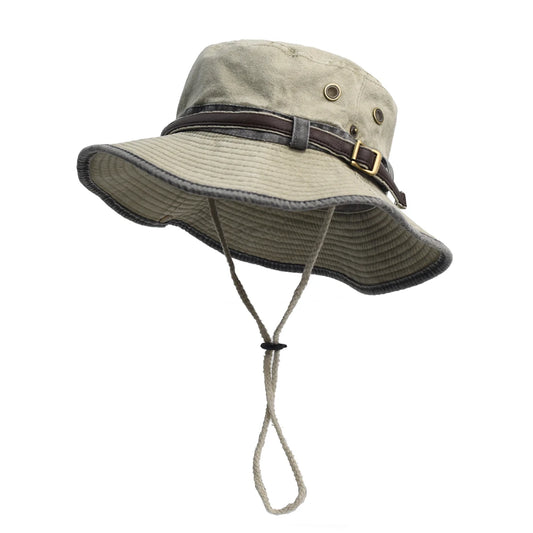 Spring Cotton Solid Bucket Hat Fisherman Hat Outdoor