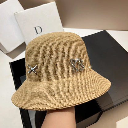Summer Natural Raffia Sun Hats For Women