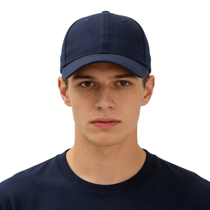 Adjustable Polyester Baseball Cap Unisex Solid Color Dad Hat