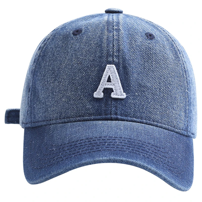 Retro Washed Denim Baseball Cap Unisex
