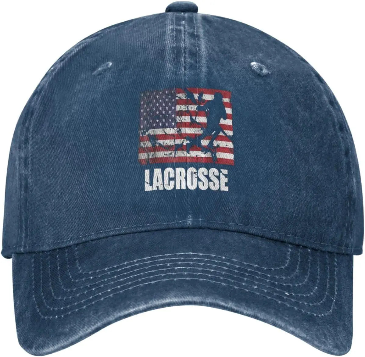 Lacrosse American Flag Washed Baseball Cap