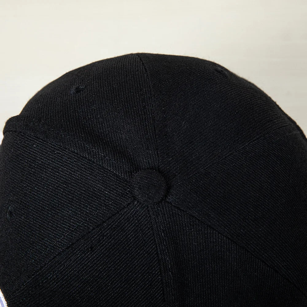 Hip Hop Style Baseball Cap With A Flat Top Color Patching Letter Embroidery Suitable For Both