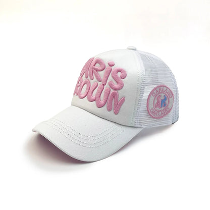Mesh Breathable Baseball Cap Summer Stitching Letter Embroidery