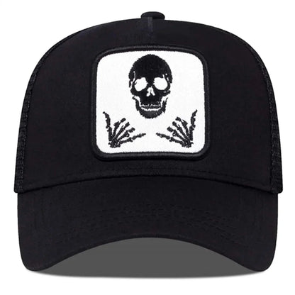 Unisex Personality Embroidery Baseball Net Caps Spring Summer