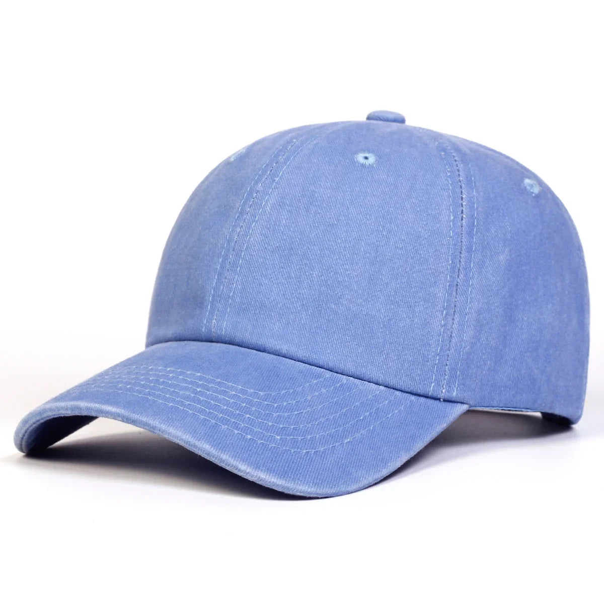 Unisex Light Washed Solid Color Baseball Caps Spring And Autumn