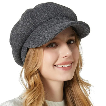 Solid Color Fashion Beret Outdoor Cotton Hat