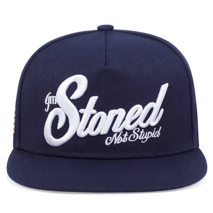 Unisex Stoned Letter Embroidery Baseball Hats Spring Autumn Outdoor Adjustable Casual Hip Hop Trucker Caps Sunscreen Hat