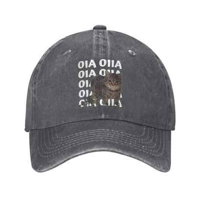 Spinning Cat Meme Men Women Baseball Caps