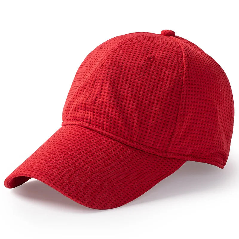 Breathable Quick-Dry Athletic Mesh Long Peak Baseball Cap Summer for Men And Women