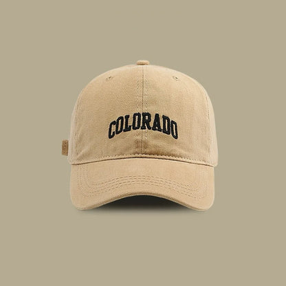 New Colorado Letter Embroidered Baseball Hat Adjustable