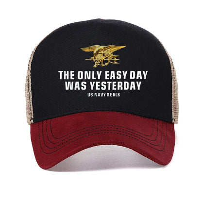 Navy Seals The Only Easy Day Was Yesterday Men Hat Baseball Cap Summer
