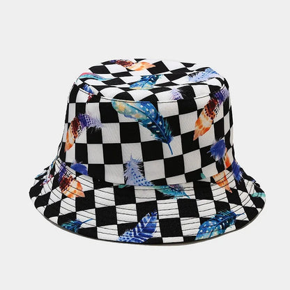 Fashion Plant Printing Pattern Fisherman Hat Spring and Summer