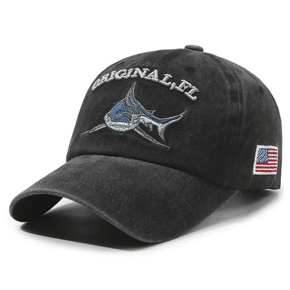 Vintage Washed Cotton Baseball Cap Men Women