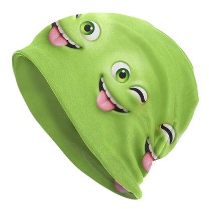 Funny Expression Bonnet Hat Knitted Hats Men Women