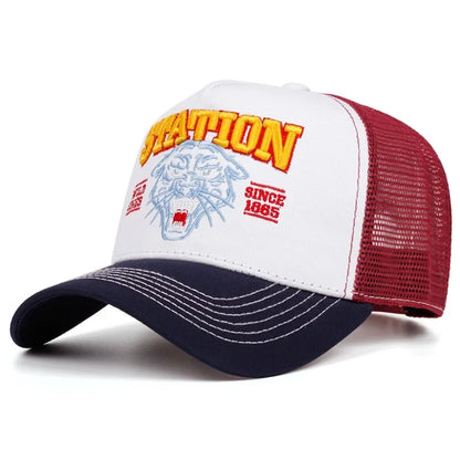Unisex Summer Fishing Cap Breathable Mesh Trucker Hat Men Women