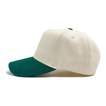 Retro Color Blocked Baseball Cap Outdoor Leisure Sports