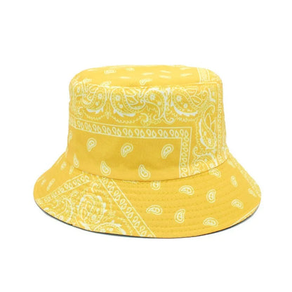 Street Graffiti Men's Bucket Hat Double-Sided Hip Hop Outdoor
