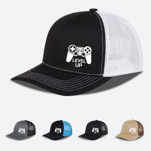 Gaming Controller “Level Up” Printed Baseball Cap