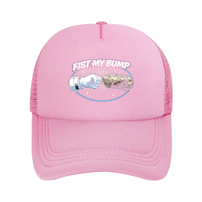 Men Fist My Bump Cap HipHop Mesh Baseball Caps