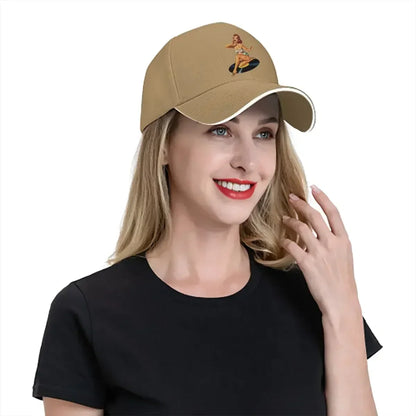 Summer Cap Sun Visor Goddess Pin Up Girl Hip Hop