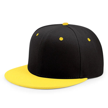 Wholesale Adult Blank Snapback Cap Male Hip-Hop Flat Peak Skateboard Hat Lady Sun Caps
