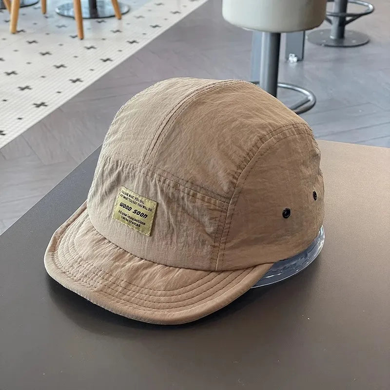 5 Panel Short Brim Quick-drying Golf Baseball Caps Men's